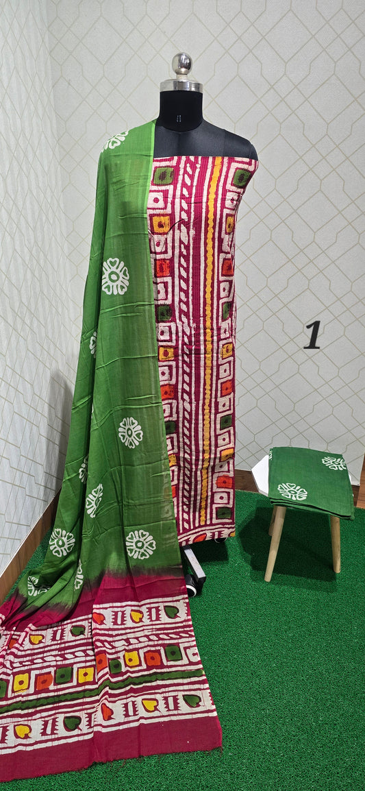 Kantha Bathik Cotton Suit - KBC01