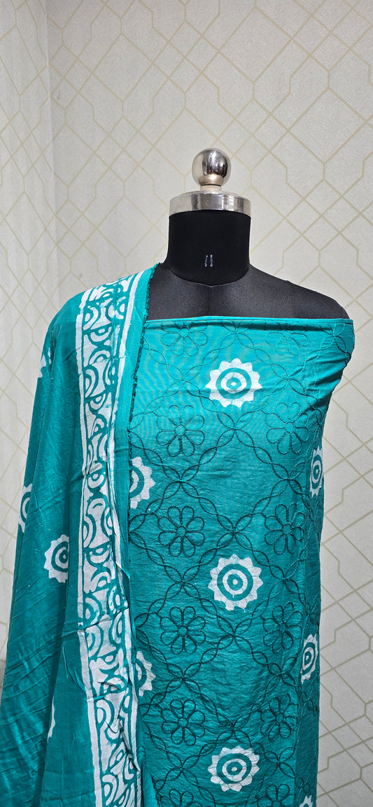 Bathik Silk Suit - 03