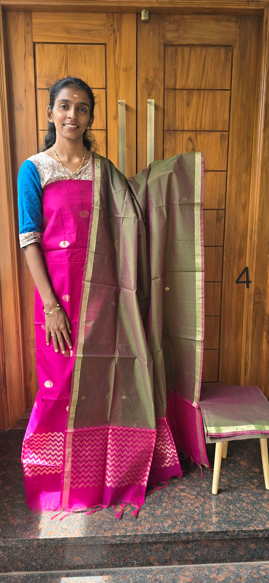 Pure Silk Cotton Suit - 04