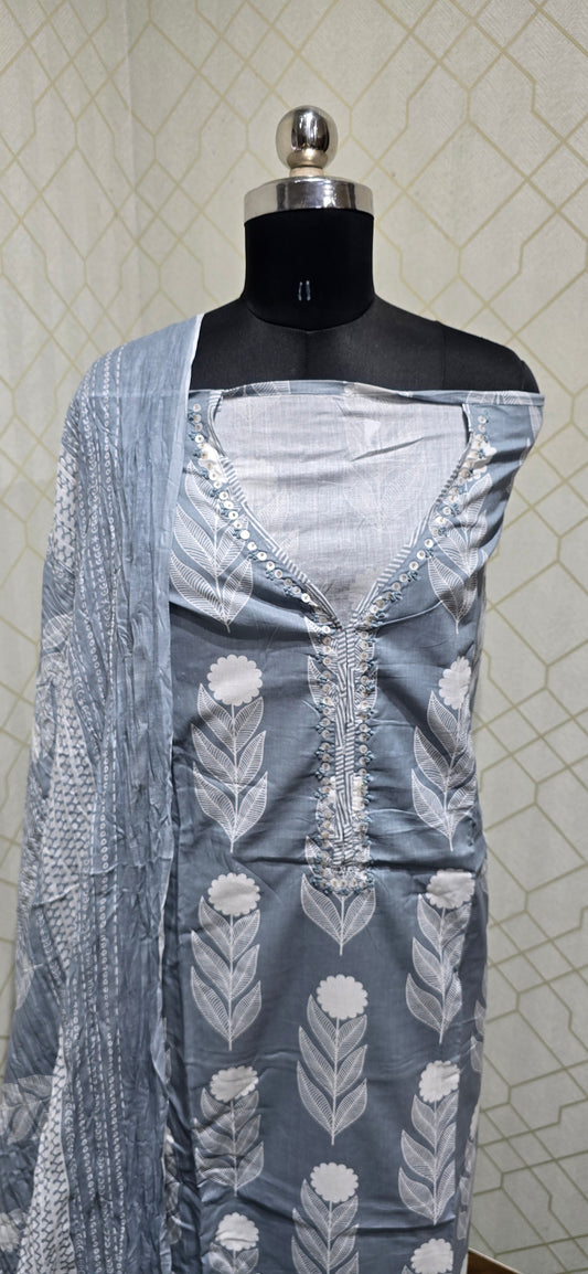 Premium Pure Cotton Suit - 56
