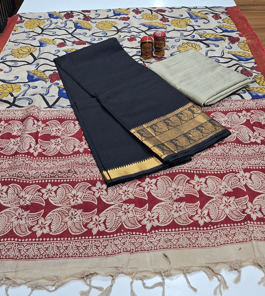 Mangalagiri 3 piece silk - MSPN01