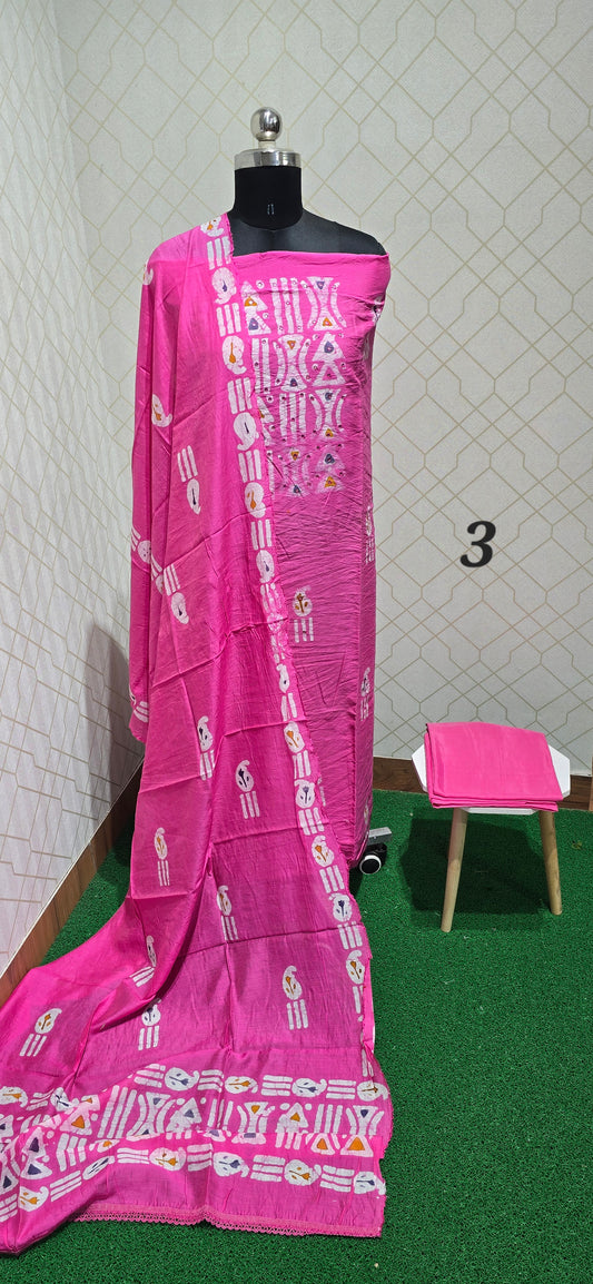 Bathik Silk Suit - S03