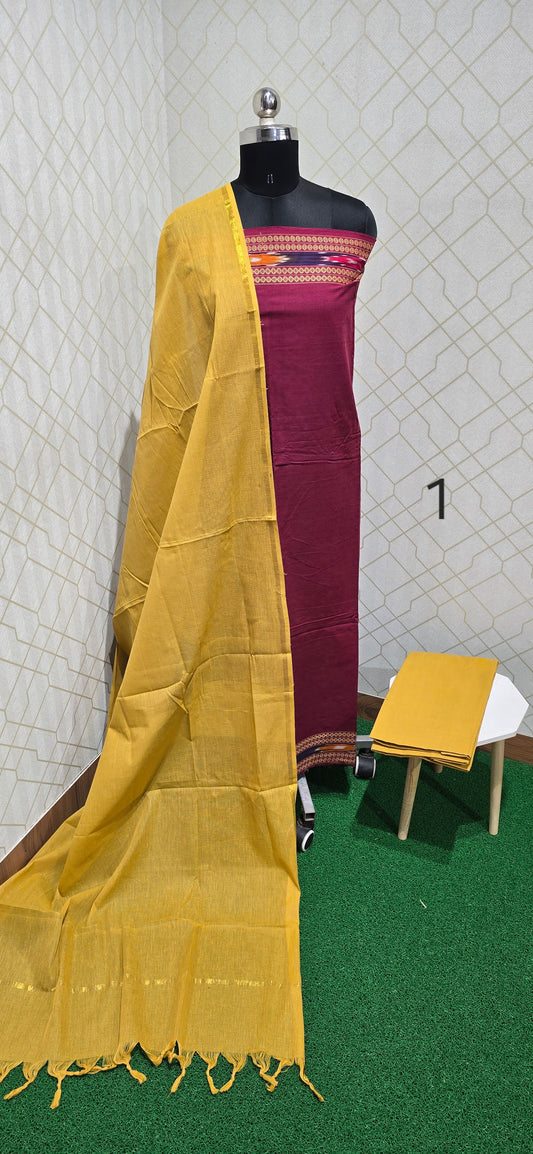 Office wear Handloom Cotton Suits - 01