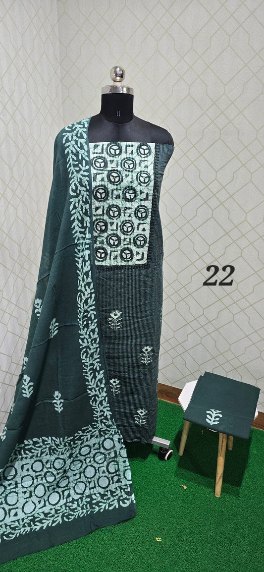 Bathik Cotton Suit - 22