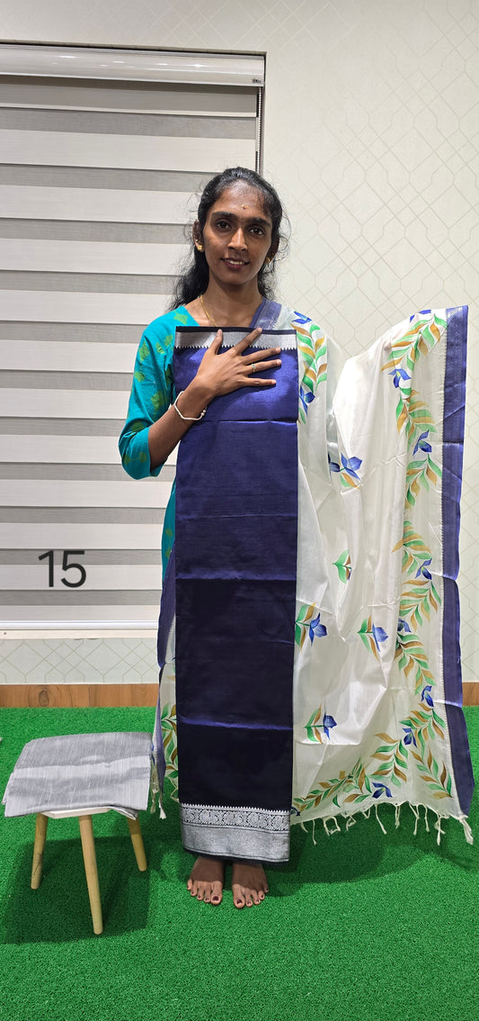 Mangalagiri 3 piece silk - MS15