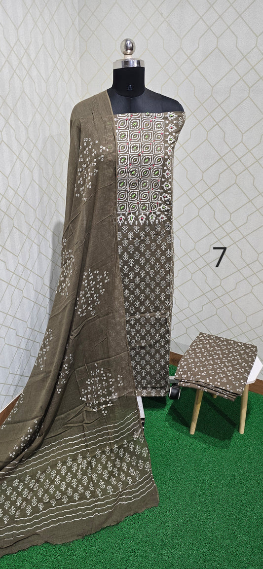 Bathik Cotton Suit - BC07
