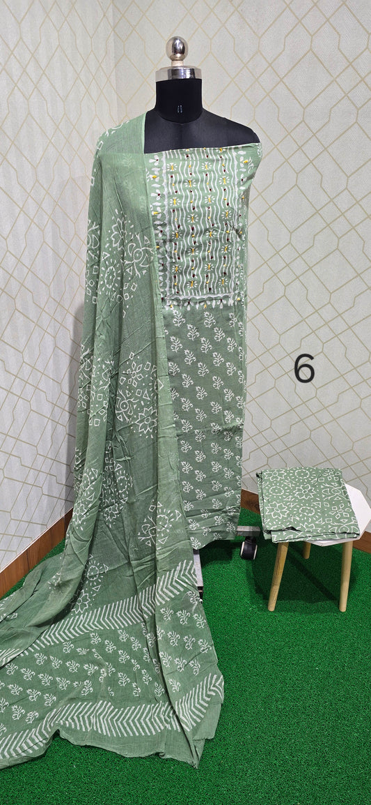 Bathik Cotton Suit - BC06