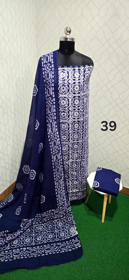 Bathik Cotton Suit - SSB39