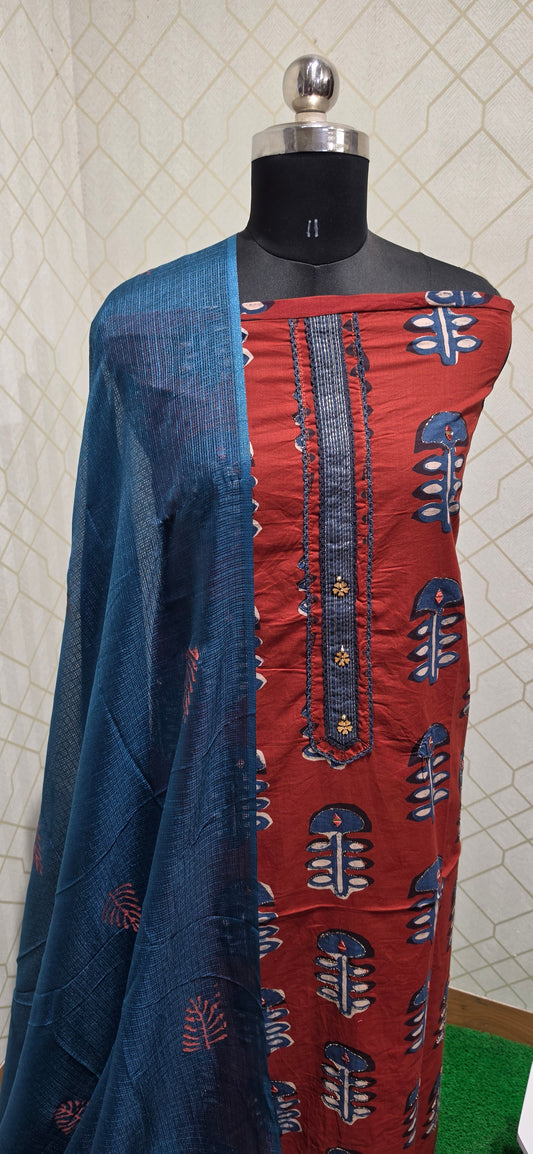 College / office wear silk suit - 04