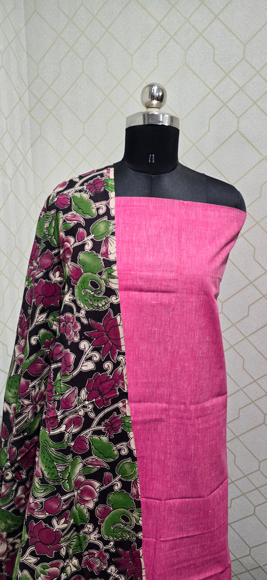 Kalamkari 3 piece Cotton suit - 05