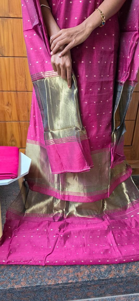 Semi Silk Cotton Suit - 04