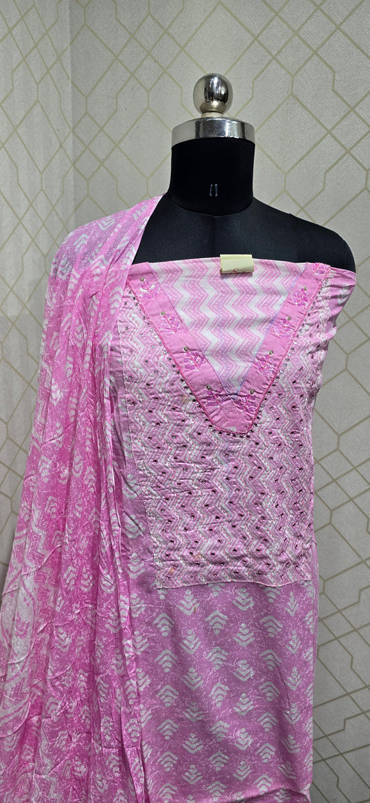 Premium Pure Cotton Suit - 61
