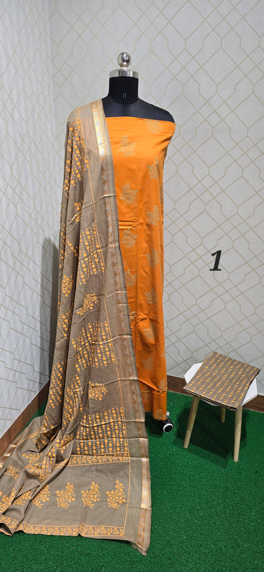 2.5 mtrs Office Wear Cotton Salwar - 01
