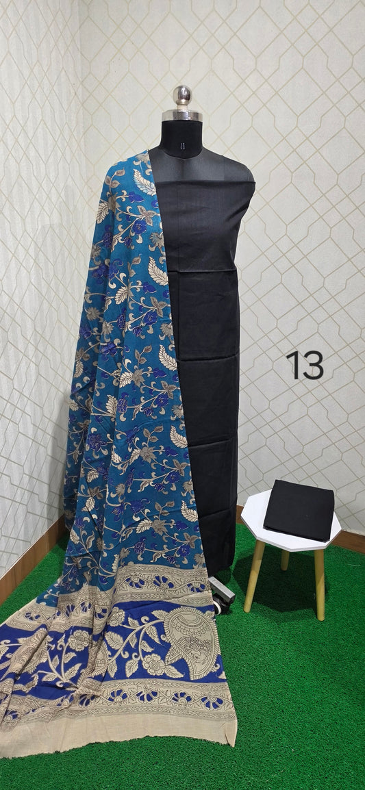 Nagari Special Kalamkari 3 piece Cotton suit - 13