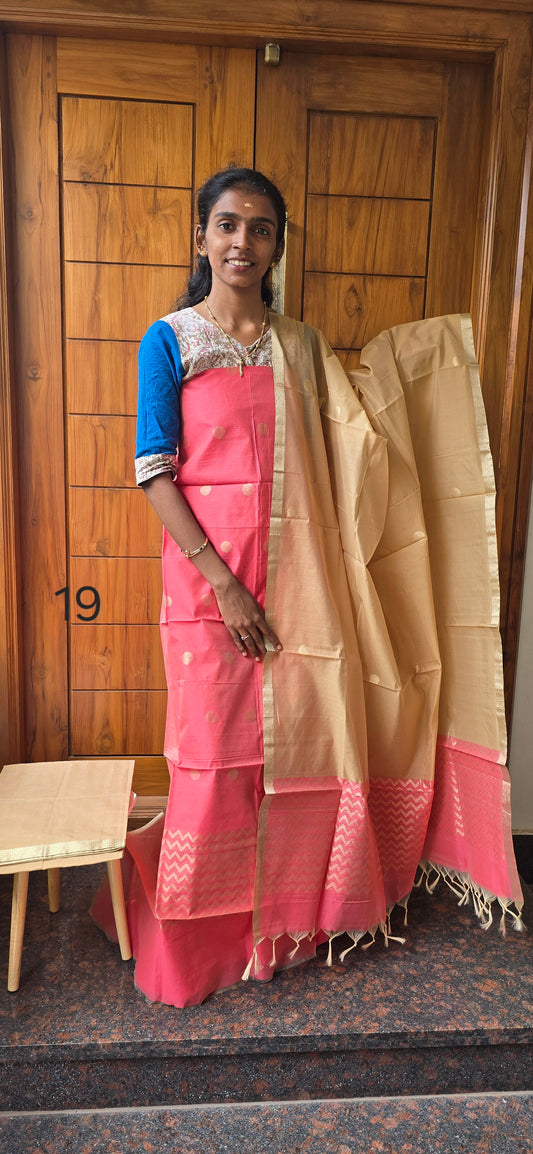Pure Silk Cotton Suit - 19