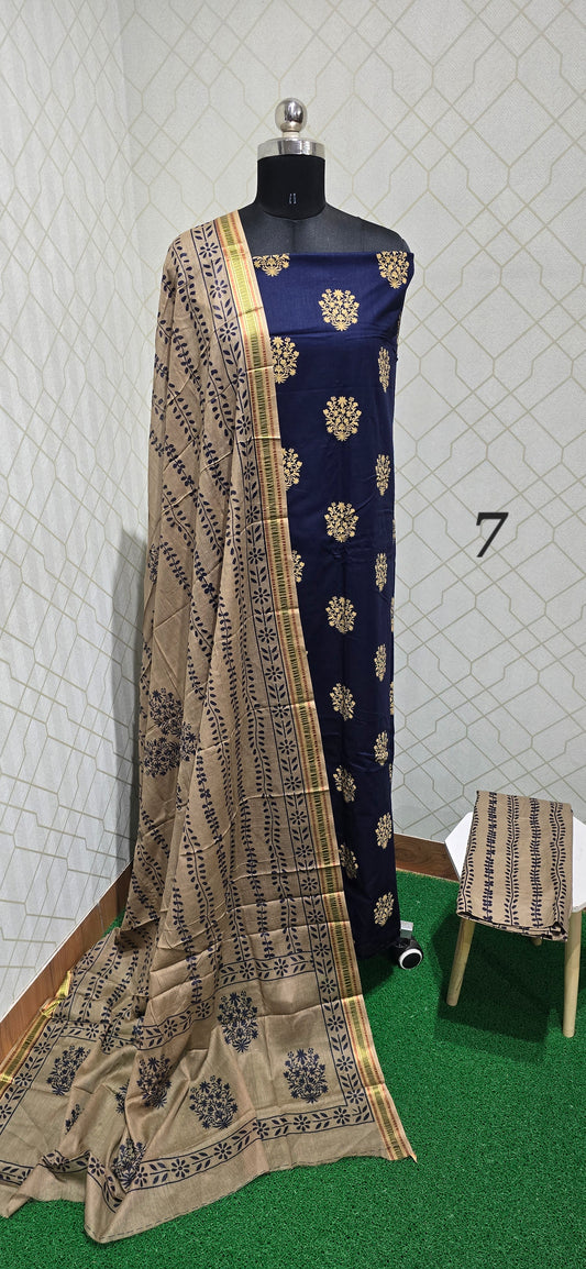 2.5 mtrs Office Wear Cotton Salwar - 07