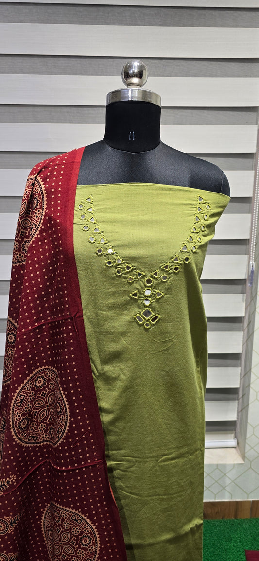 Customized Handloom Cotton Suit - CH05