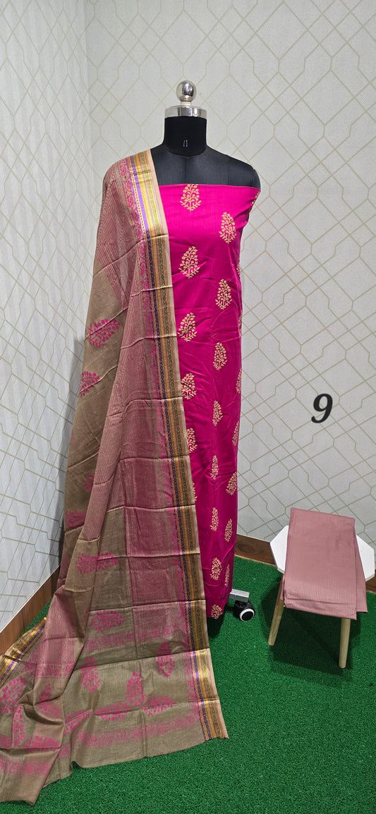 2.5 mtrs Office Wear Cotton Salwar - 09