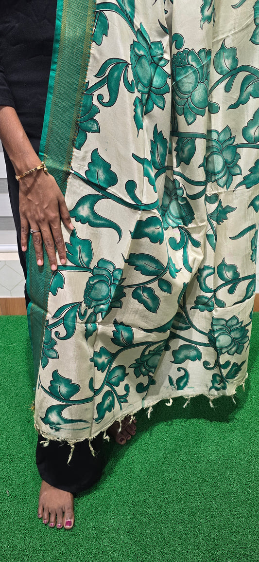 Chennuri Kalamkari Silk Dupatta - P02
