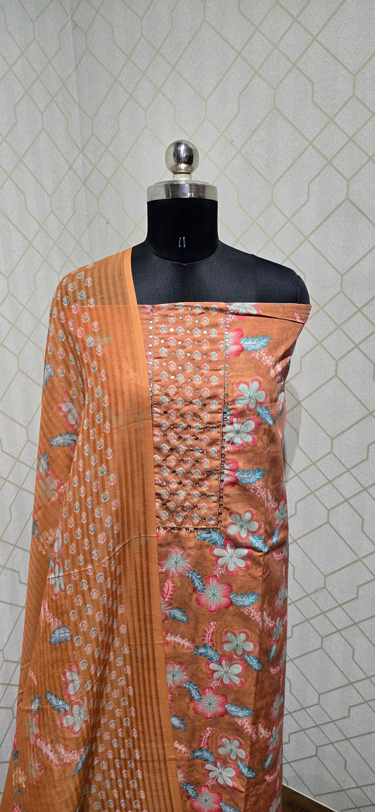 Office Wear Cotton Suit - 01