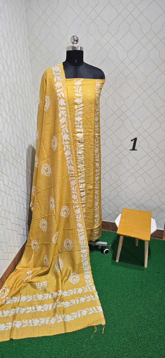 Bathik Silk suit - 01