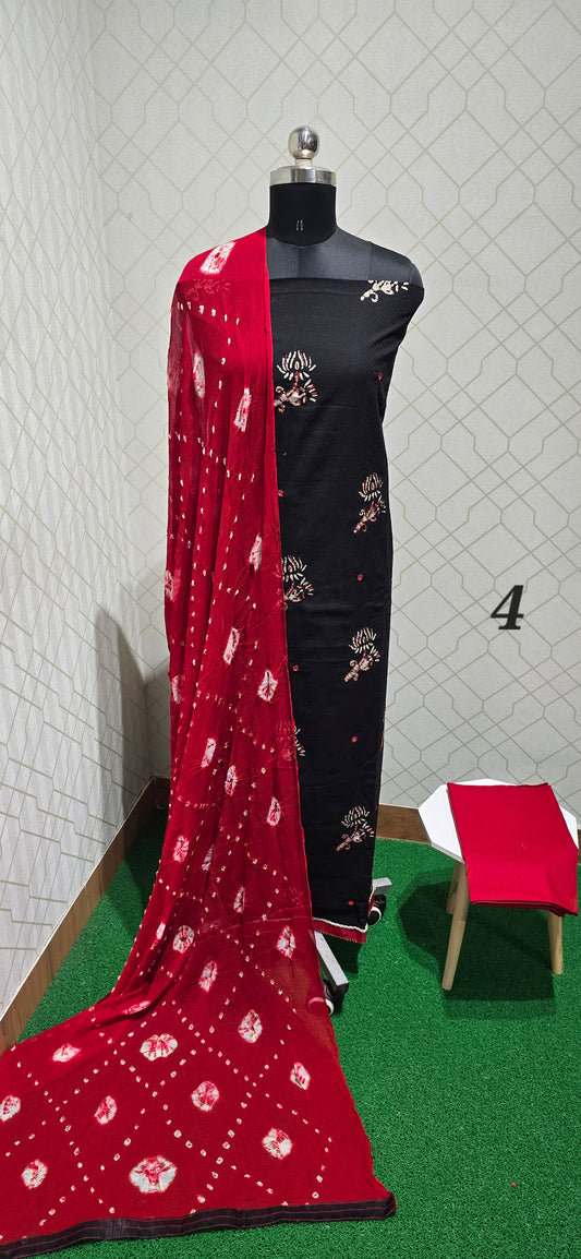 Customized Bathik Cotton Suit - 4