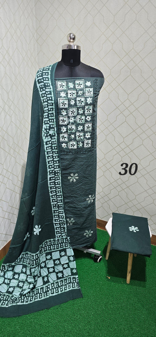 Bathik Cotton Suit - 30