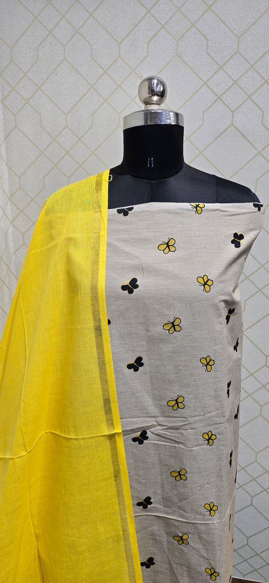 Office wear Handloom Cotton Suits - H01