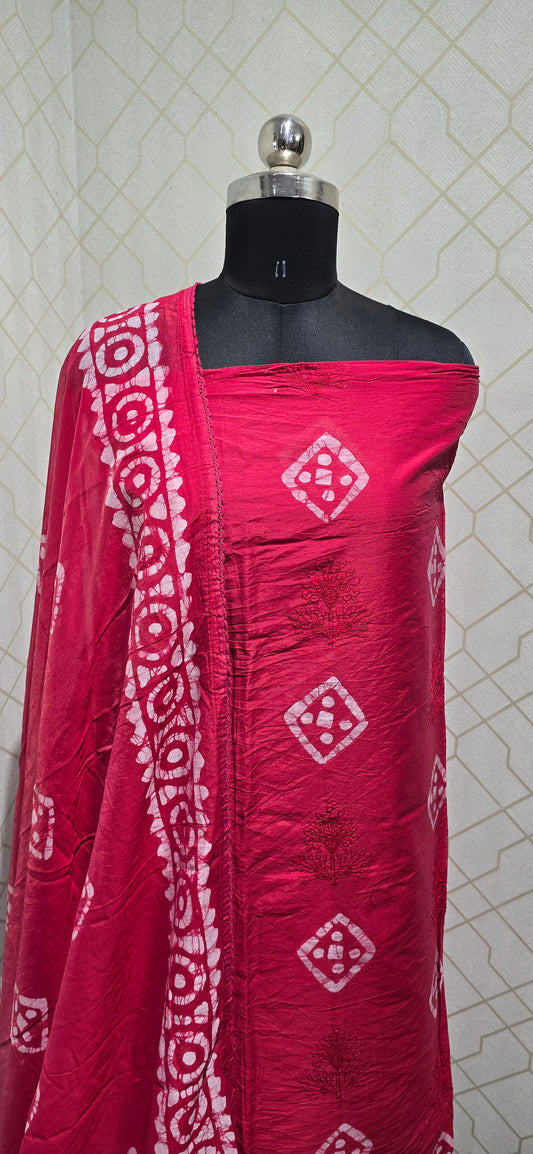 Bathik Silk suit - 05