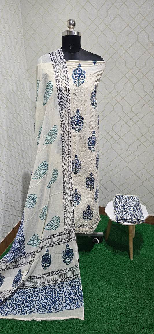 Customized Applique Cut work Cotton - 03