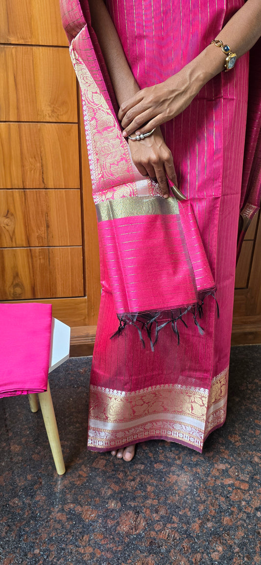 Semi Silk Cotton Suit - 09