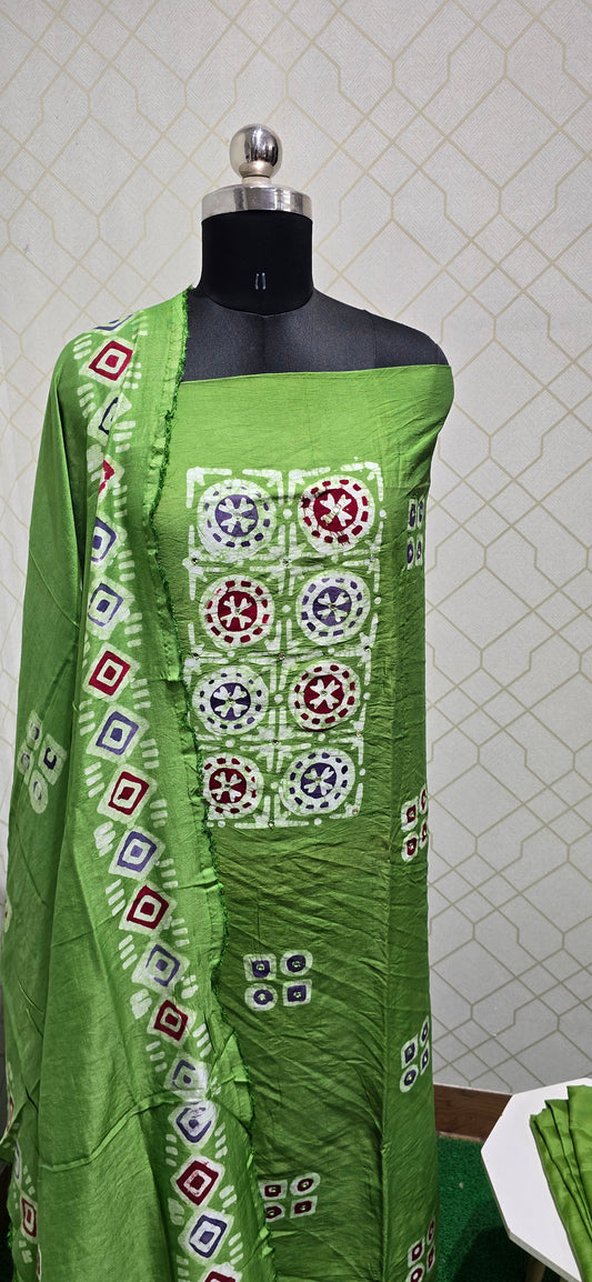 Bathik Silk Suit - S11