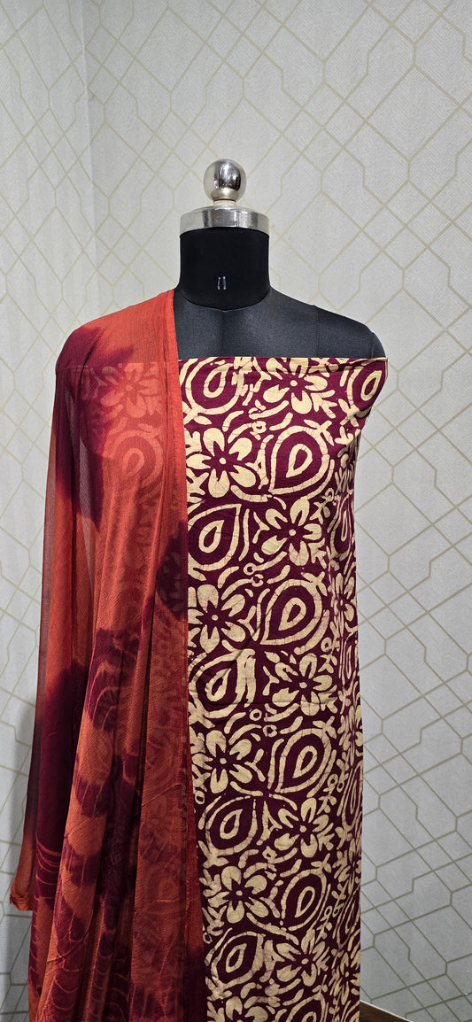 Bathik Cotton Suit - 49
