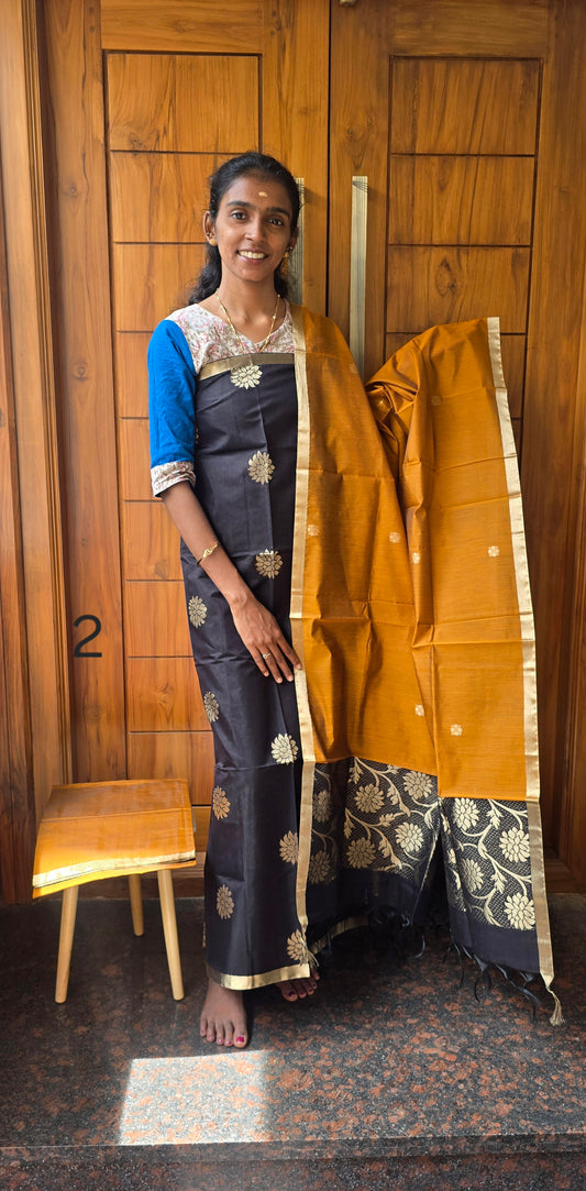 Pure Silk Cotton Suit - 02