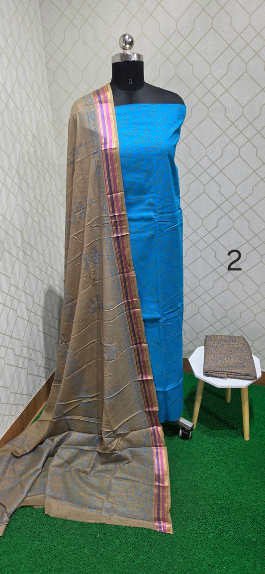 2.5 mtrs Office Wear Cotton Salwar - 02