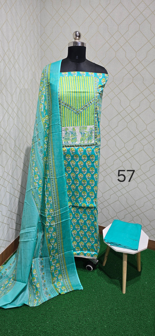 Premium Pure Cotton Suit - 57