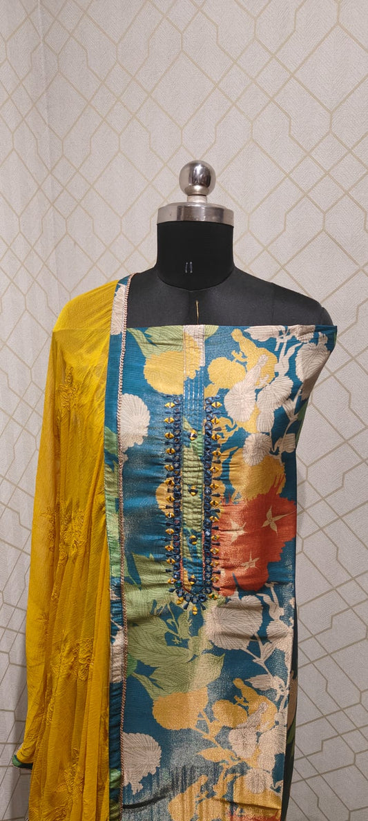 Party wear silk Suits - 17