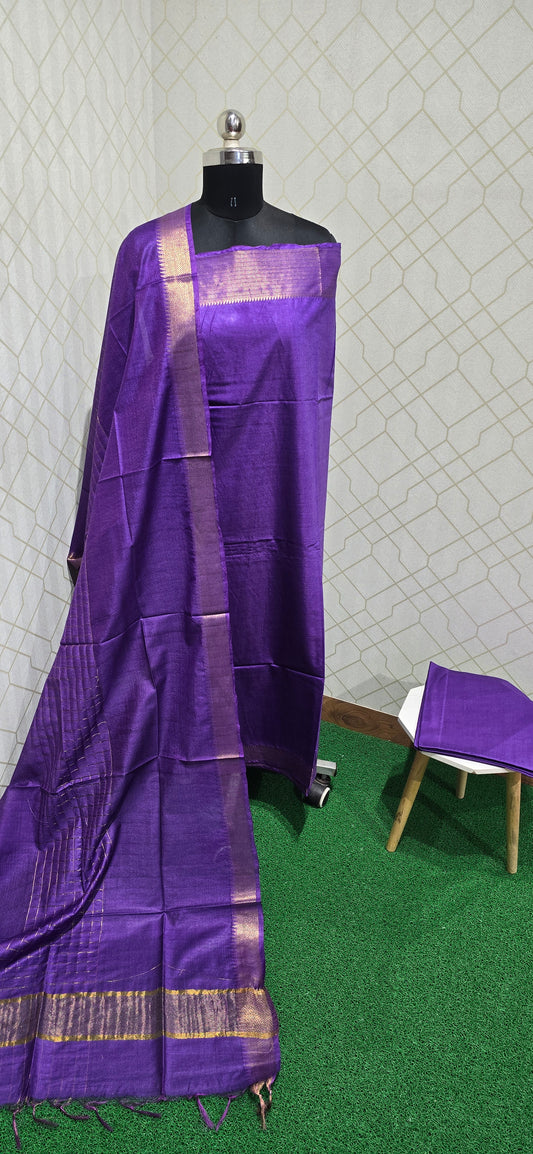 Preorder. Dispatch by July 31st. Mangalagiri 3 piece silk - MSP06.