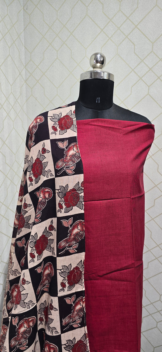 Kalamkari 3 piece Cotton suit - SKC03