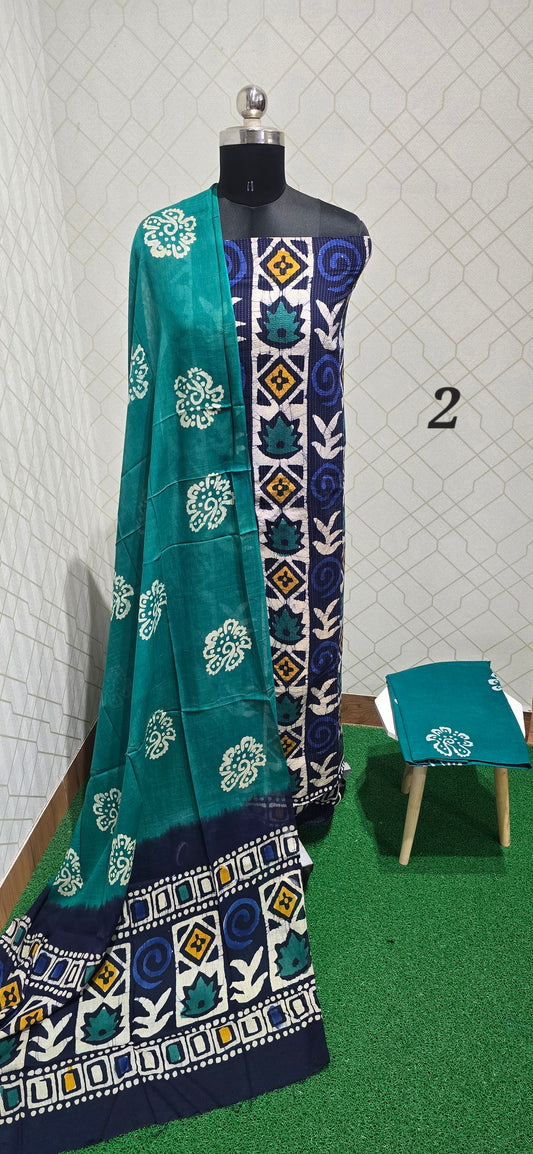 Kantha Bathik Cotton Suit - KBC02