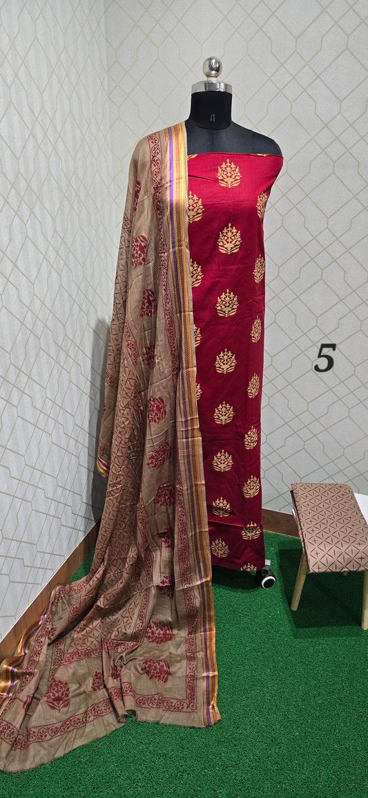 2.5 mtrs Office Wear Cotton Salwar - 05