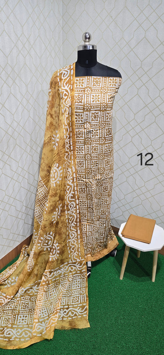 Bathik Cotton Suit - BC12