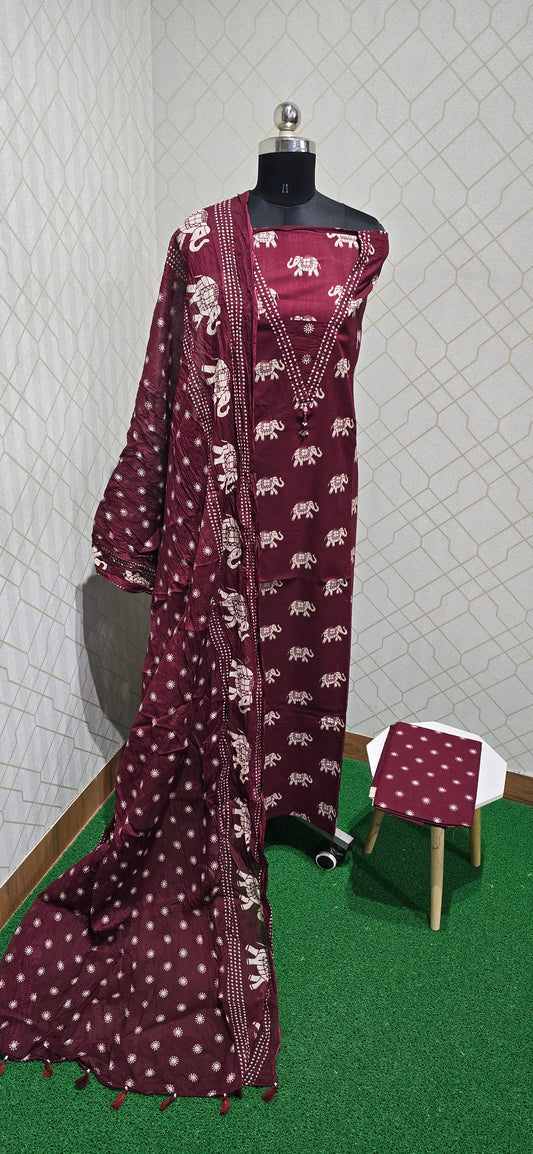 Premium Pure Cotton Suit - 07