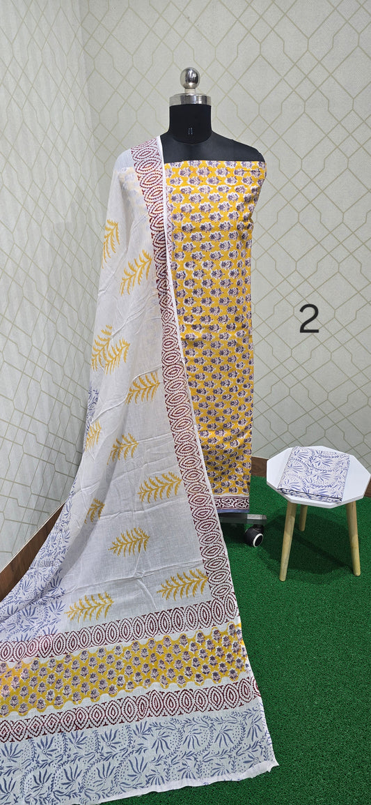 Block Printed Jaipuri Cotton - 02