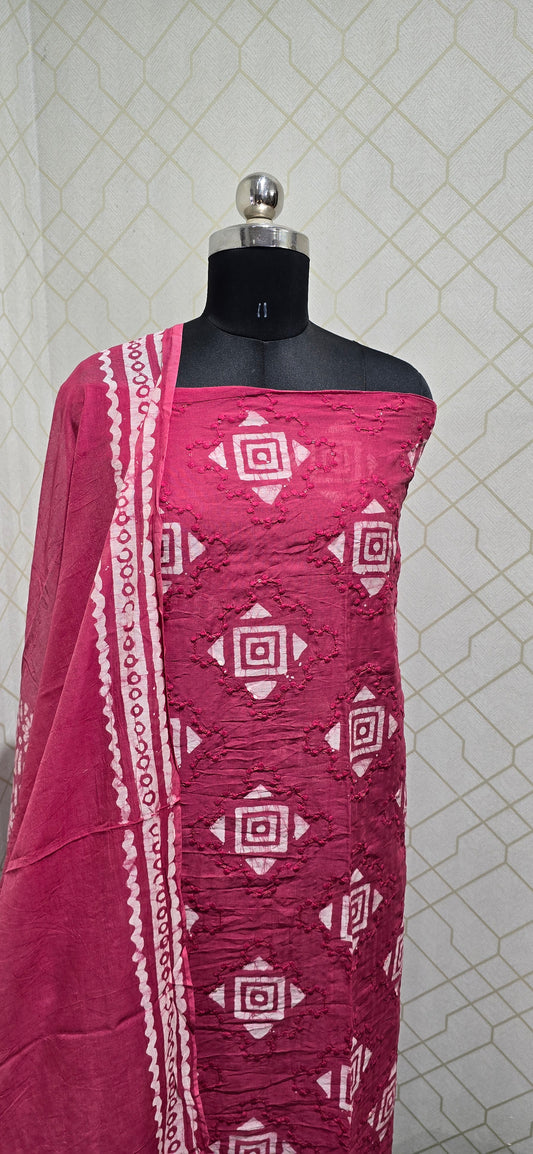 Bathik Silk suit - 10