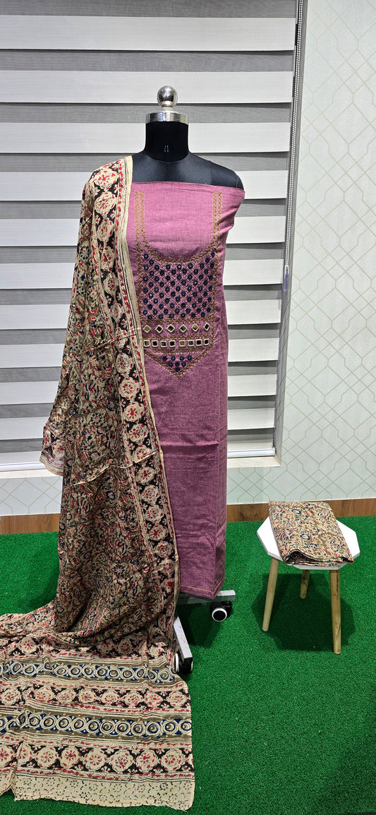 Customized Handloom Cotton Suit - CH07