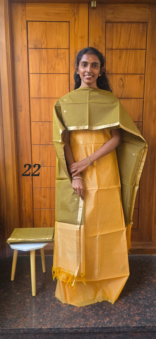 Pure Silk Cotton Suit  - 22