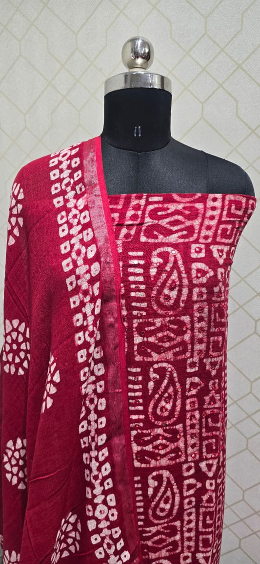 Bathik Linen Cotton Suit (BC11)