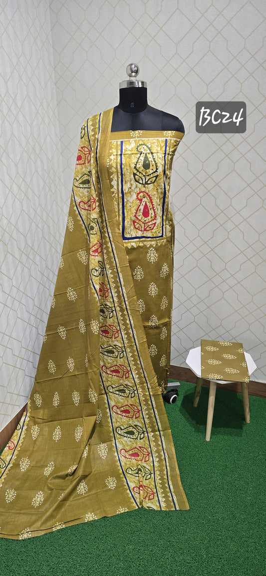 Bathik Silk Cotton Suit (BC24)