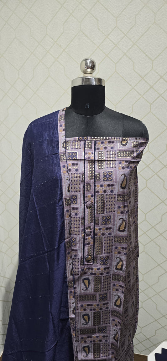 Bathik silk Cotton Suit (BC28)